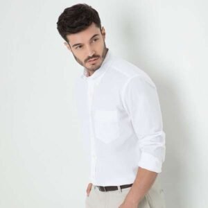 Camisa algodón lisa "VALKYMIA"