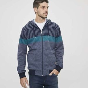 Campera lana tejida con cierre "MAURO SERGIO"