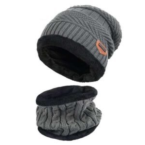 Combo Invierno Gorro Tejido + Cuello Multiuso "TAVERNITI"
